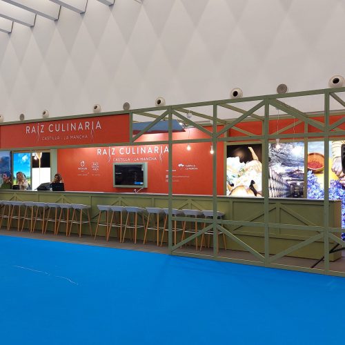 diseño y fabricación de diferentes espacios y stands en la feria de SAN SEBASTIÁN GASTRONÓMIKA 2022, celebrada en el Palacio de Congresos y Auditorio Kursaal.